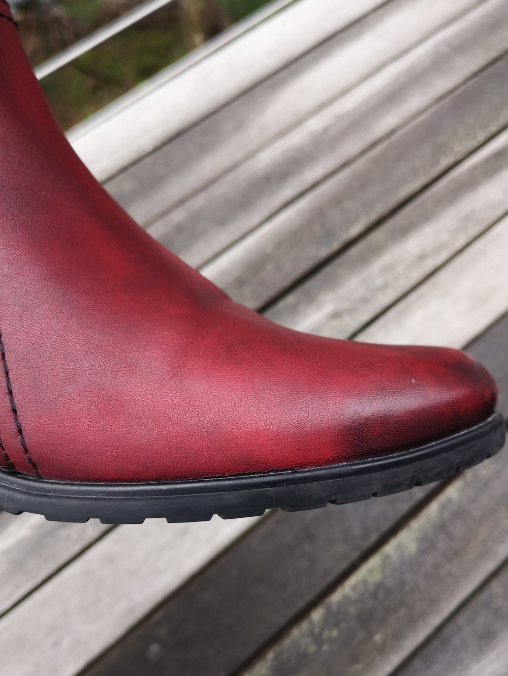 Remonte patterned red leather ankle boots - Picture 5 of 15